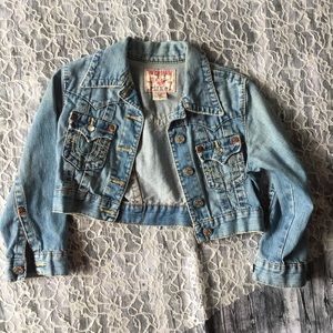 🌾True Religion Jimmy Crop Denim Jacket